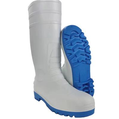 Armor High Quality White Steel Toe and Plate Gumboot